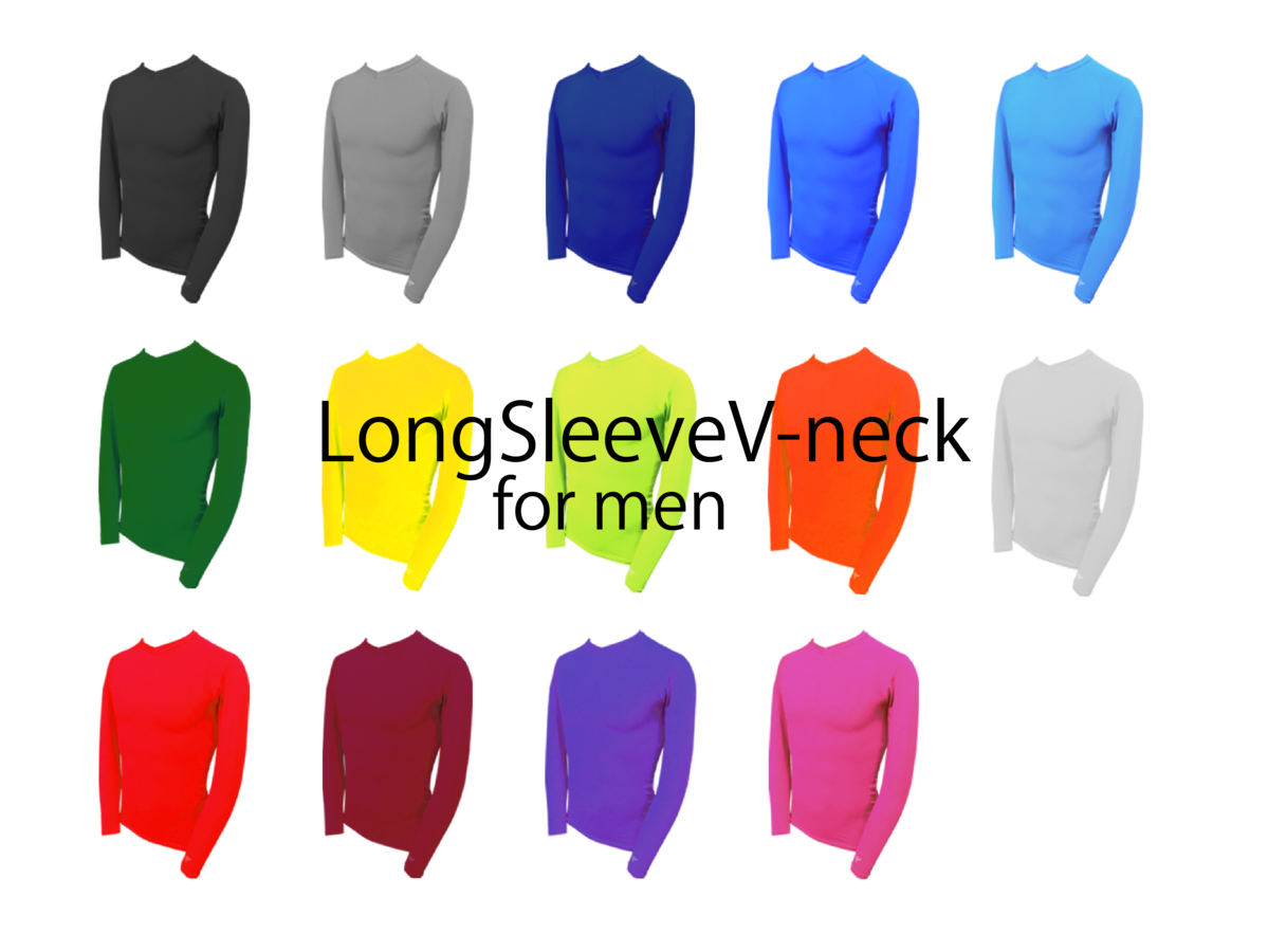 V-Neck Long Sleeve Shirts for men